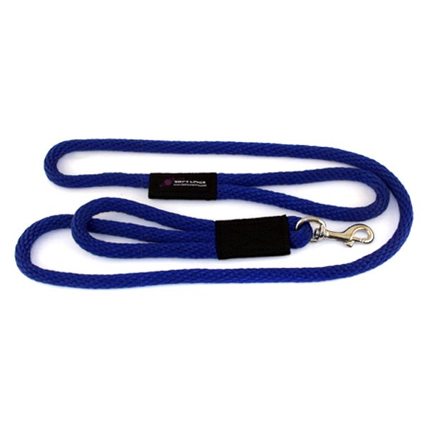 Soft Lines® - Sidewalk Safety 72" Royal Blue Polypropylene 2 Handled Rope Snap Dog Leash