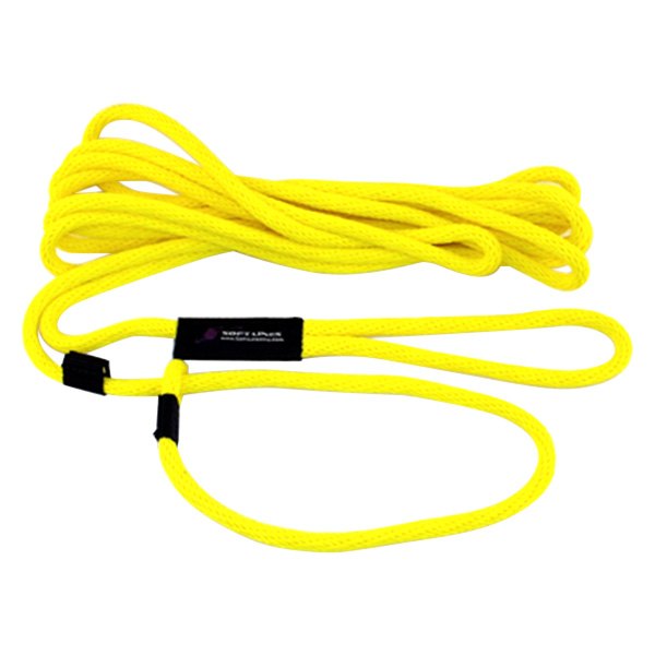 Soft Lines® - Swimming 240" Yellow Polypropylene Floats Rope Slip Dog Leash with Snugger