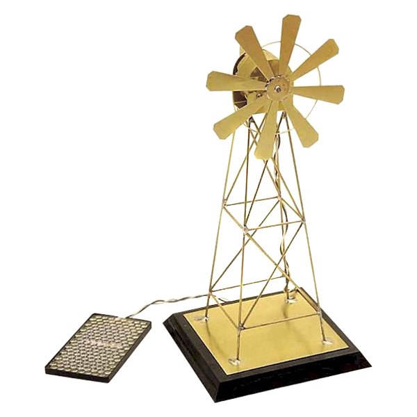 Solar Made® - Golden Windmill Solar Powered Model