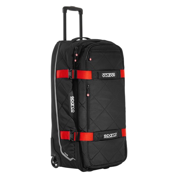 Sparco® - Tour™ 142 L Black/Red Rolling Bag