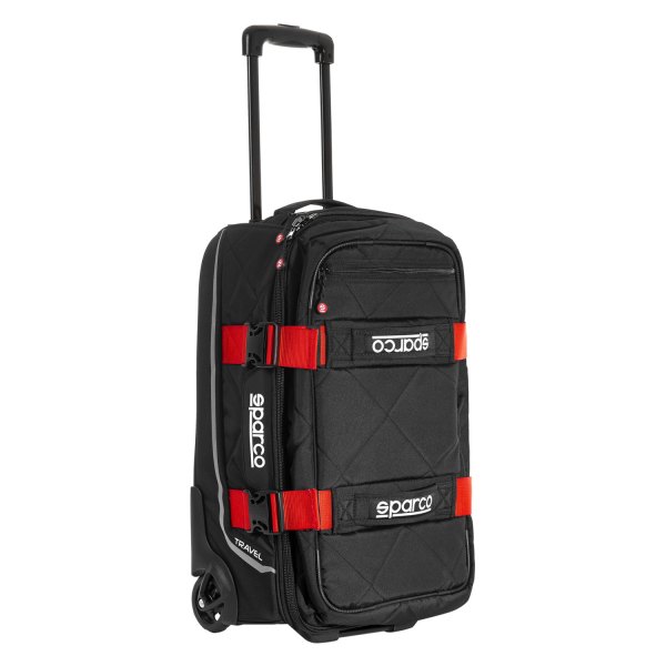 Sparco® - Travel™ 55 L Black/Red Rolling Bag
