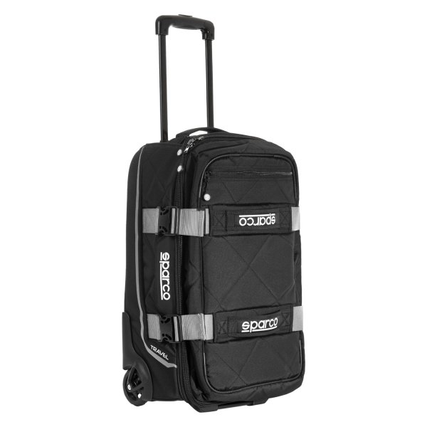 Sparco® - Travel™ 55 L Black/Silver Rolling Bag