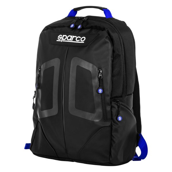 Sparco® - Stage™ 15 L Black/Light Blue Unisex Everyday Backpack
