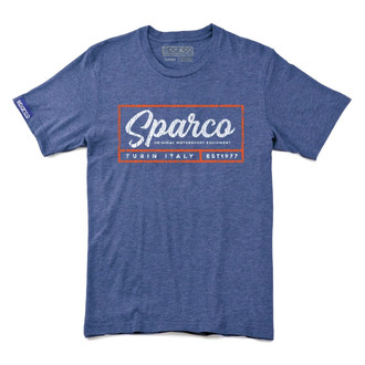 Sparco® - Men's Script Medium Royal T-Shirt