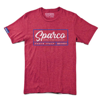 Sparco® - Men's Script Small Red T-Shirt
