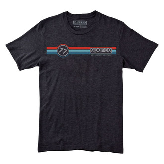 Sparco® - Men's Circuit Tri Logo Sparco Small Gray T-Shirt