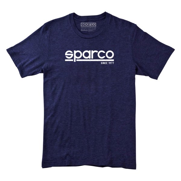 Sparco® - Men's Corporate Logo Sparco Medium Navy T-Shirt