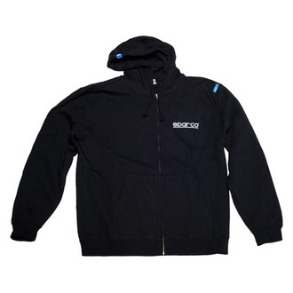Sparco® - Men's WWW Small Black Zip-Up Sweatshirt