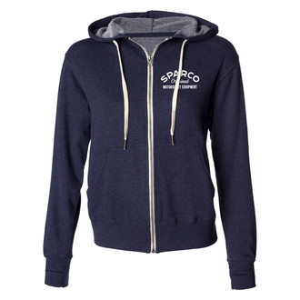 Sparco® - Men's Garage Medium Navy Zip-Up Sweatshirt