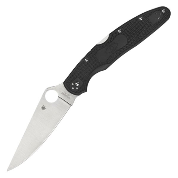 Spyderco® - Police Model™ 4 4.39" Clip Point Black FRN Handle Folding Knife