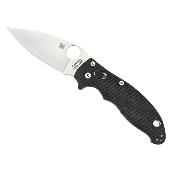 Spyderco® - Manix™ 3.37" Silver Drop Point G-10 Handle Folding Knife