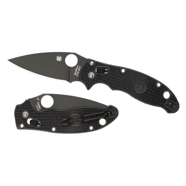 Spyderco® - Manix™ 2 3.37" Drop Point FRCP Black Handle Folding Knife