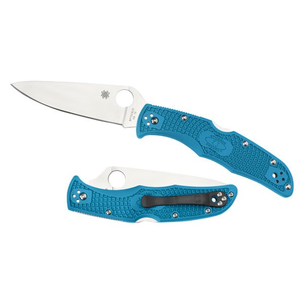 Spyderco® - Endura™ 4 3.75" Clip Point Blue FRN Handle Folding Knife