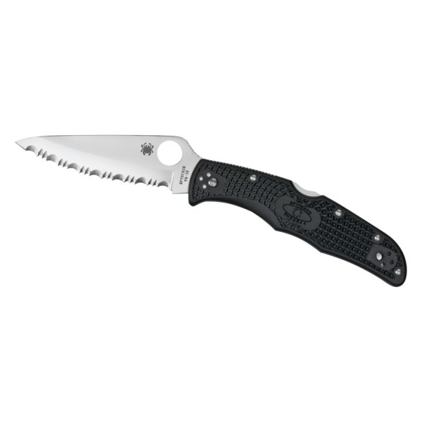 Spyderco® - Endura™ 4 3.75" Clip Point Black Handle Folding Knife