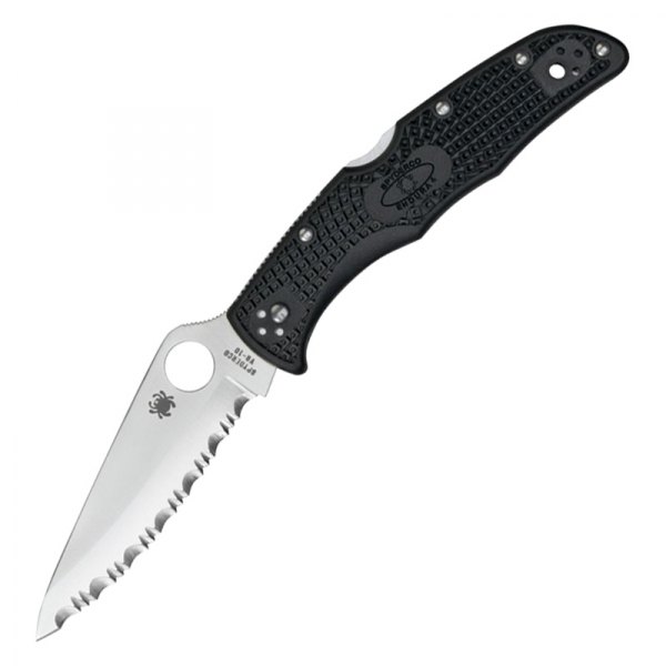 Spyderco® - Endura™ 4 3.75" Drop Point Fully Serrated Folding Knife