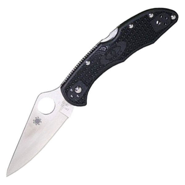 Spyderco® - Delica™ British Racing 2.875" Clip Point Black Handle Folding Knife