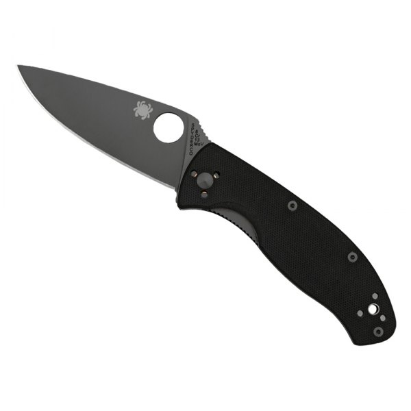 Spyderco® - Tenacious™ 3.39" Black Straight Back Folding Knife