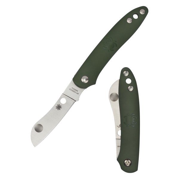 Spyderco® - Roadie Slip Joint™ 2.09" Sheepsfoot Green Folding Knife