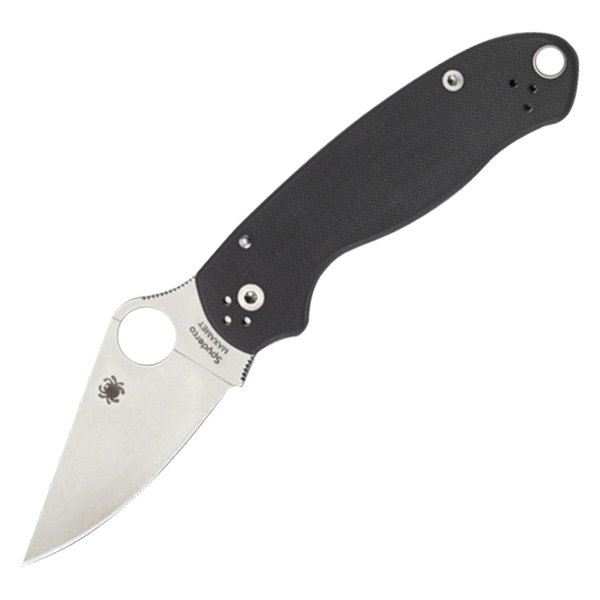 Spyderco® - Para™ 3 2.95" Silver/G-10 Maxamet Gray Clip Point Folding Knife