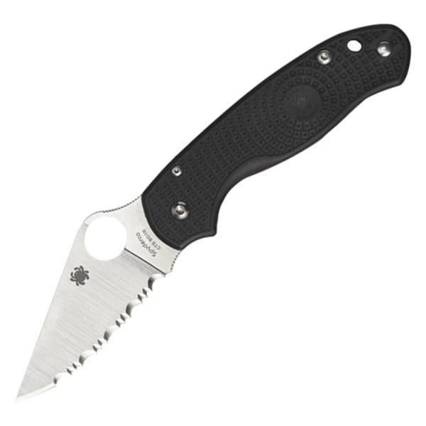 Spyderco® - Para™ 3 Lightweight 2.95" Silver/Black Clip Point Folding Knife