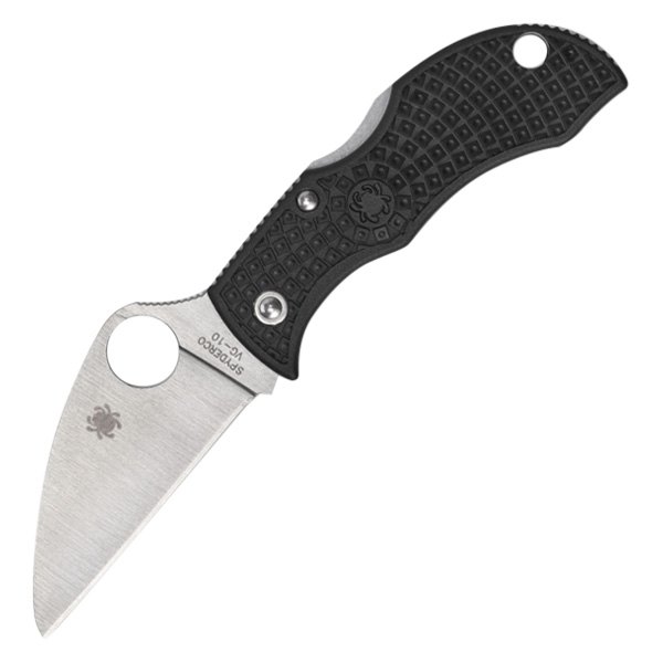 Spyderco® - Manbug™ 1.97" Silver/Black FRN Handle Wharncliffe Folding Knife