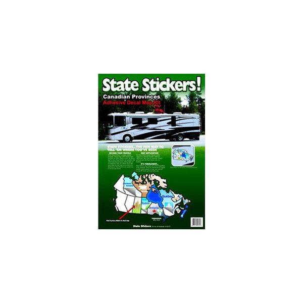 State Stickers® - Canadian Province Travel Sticker Map
