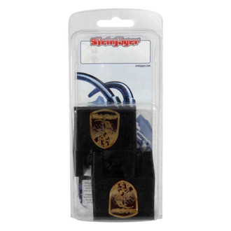 Steinjager® - Black Plastic 1-Gun Wall Mount Magnet Gun Holders, 2 Pieces