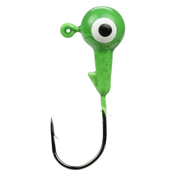 50 Hand made 1//24 no collar crappie ball head jig heads w// #1 black sickle hook