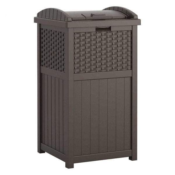 Suncast® - Wicker Trash Hideaway Container