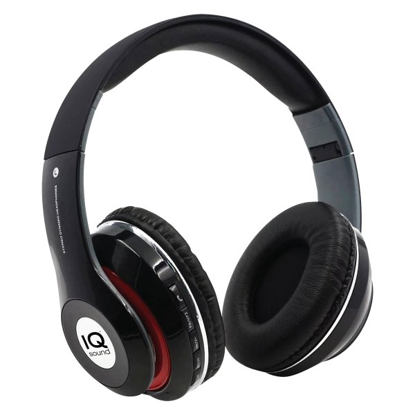 Supersonic® - Black Wireless Over-Ear Headphones with Microphone and Remote