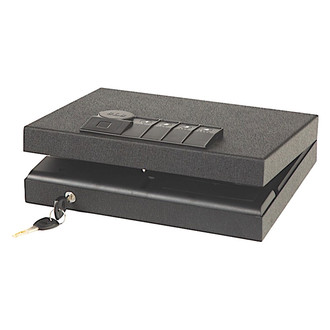 SureLock® 3418945 - Quicktouch Vault 100 Series Digital 2.56" x 11.81" x 9.06" Black Steel Digital/Biometric Lock Gun Safe