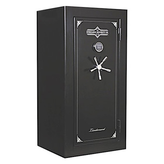 SureLock® - Lieutenant Series 59" H x 30" W x 25" D Black Fire-Resistant 25-Gun Safe with Electronic Lock