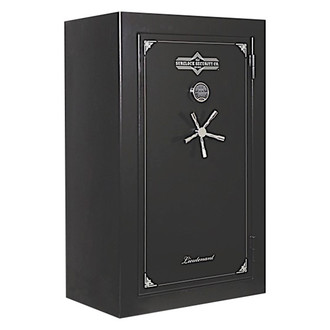 SureLock® - Lieutenant Series 59" H x 36" W x 25" D Black Fire-Resistant 30-Gun Safe with Electronic Lock