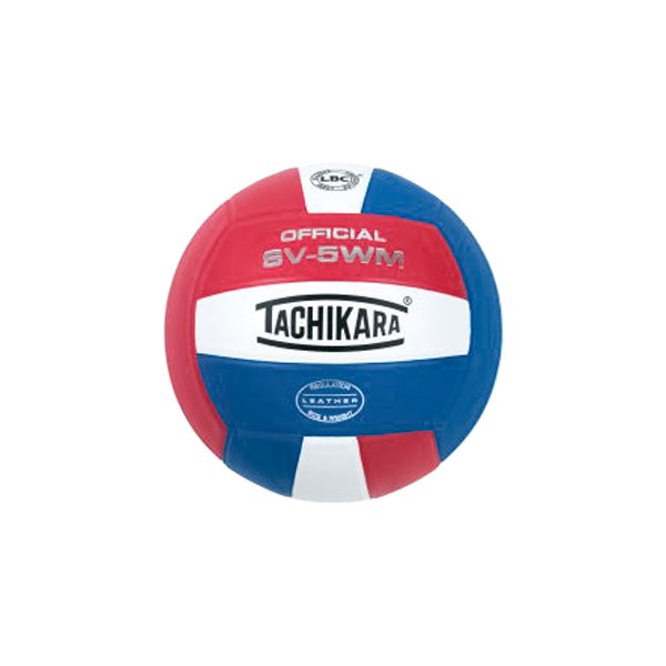 Tachikara® - SV-5WM Indoor Scarlet/White/Royal Volleyball Ball