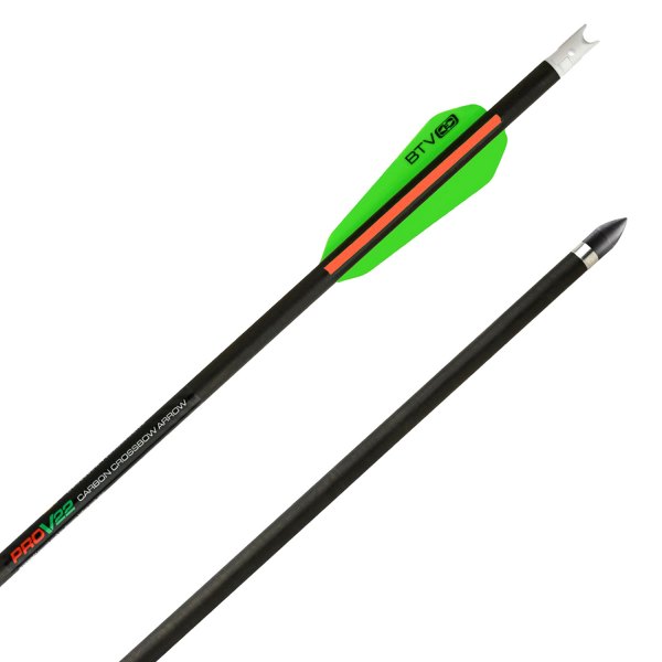 Tenpoint Crossbow® - Pro-V™ 22" 420 gr Carbon Crossbow Arrows with Alpha-Nock