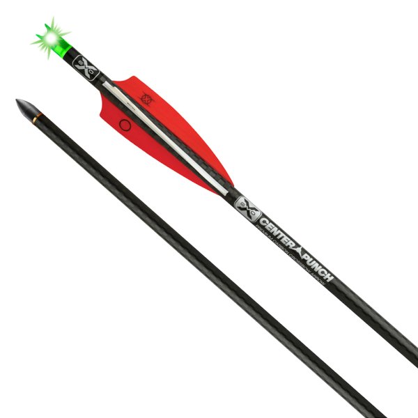 Tenpoint Crossbow® - EVO-X Centerpunch™ 20" 445 gr Alpha-Nock Lighted Carbon Crossbow Arrows