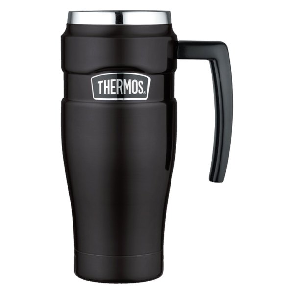 Thermos® - Stainless King™ 16 fl. oz. Matte Black Stainless Steel Tumbler with Handle