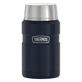  THERMOS Stainless King Vacuum-Insulated Food Jar, 24 Ounce,  Midnight Blue : Home & Kitchen