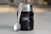 Thermos Stainless King 24 Ounce Food Jar, Matte Black (SK3020BKTRI4)