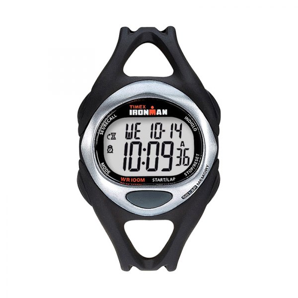 Timex® - Ironman™ Triathlon 50-Lap Octogonal Gray Polymer Watch with Black Polymer Band