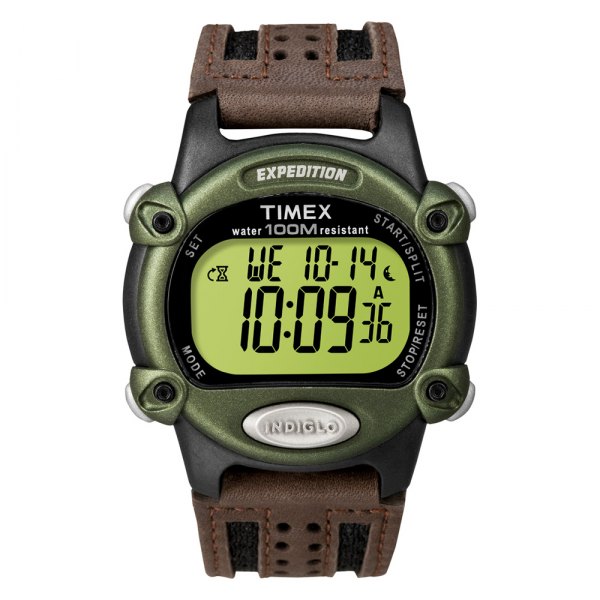 Timex® - Expedition™ 39 mm Green/Black/Brown Nylon Strap Watch