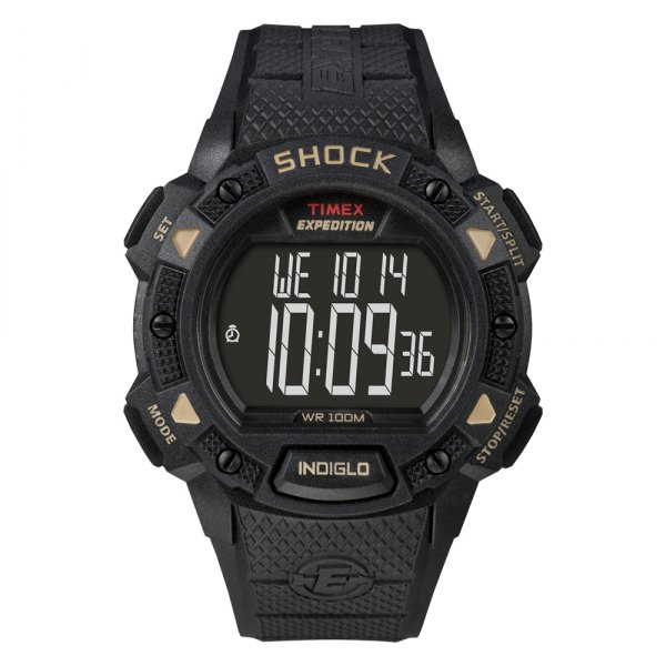 Timex® - Expedition™ Base Shock Black Resin Strap Watch