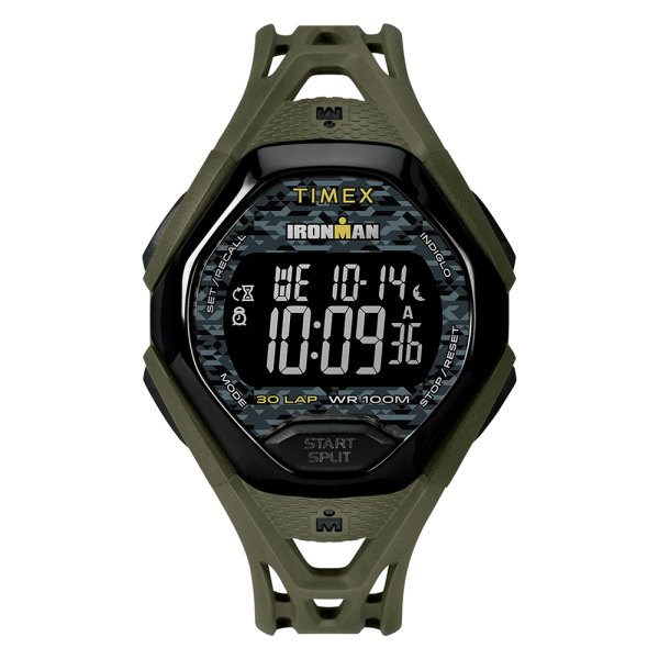 Timex® - Ironman™ Sleek 30-Lap Watch Full Green Resin Strap