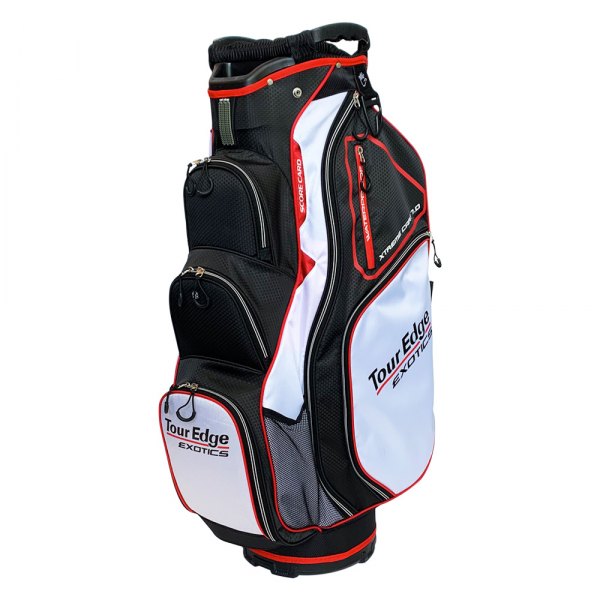 Tour Edge Golf® - Exotics Xtreme 7.0 Black/Red/White Cart Bag