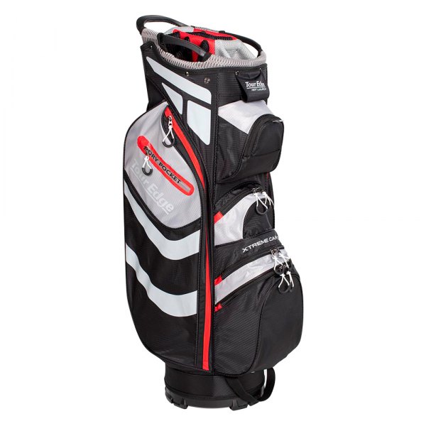Tour Edge Golf® - Hot Launch Xtreme 5.0 Black/Red Cart Bag