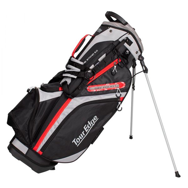Tour Edge Golf® - Hot Launch Xtreme 5.0 Black/Red Stand Bag