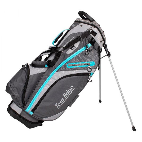 Tour Edge Golf® - Hot Launch Xtreme 5.0 Silver/Blue Stand Bag