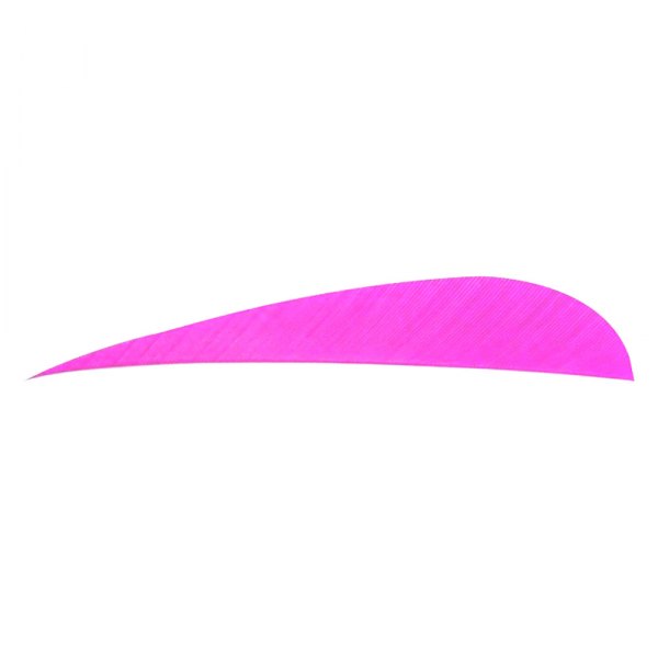 Trueflight® - 4" Pink Parabolic Right Wing Feathers