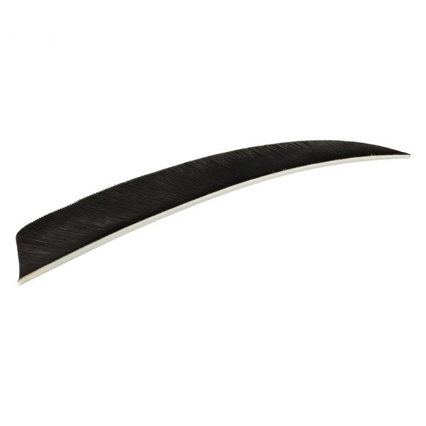 Trueflight® - 5" Black Shield Cut Left Wing Feathers