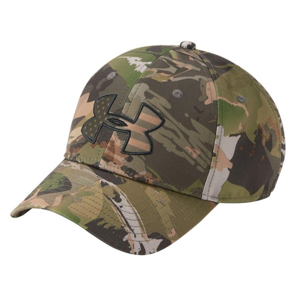 Under Armour® - Camo Big Flag Logo Forest Camo/Charcoal/Artillery Green Hunting Cap
